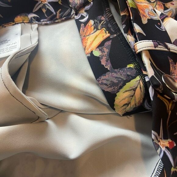 INC- Floral Print High-Rise Wide Leg Pants - Picture 8 of 9